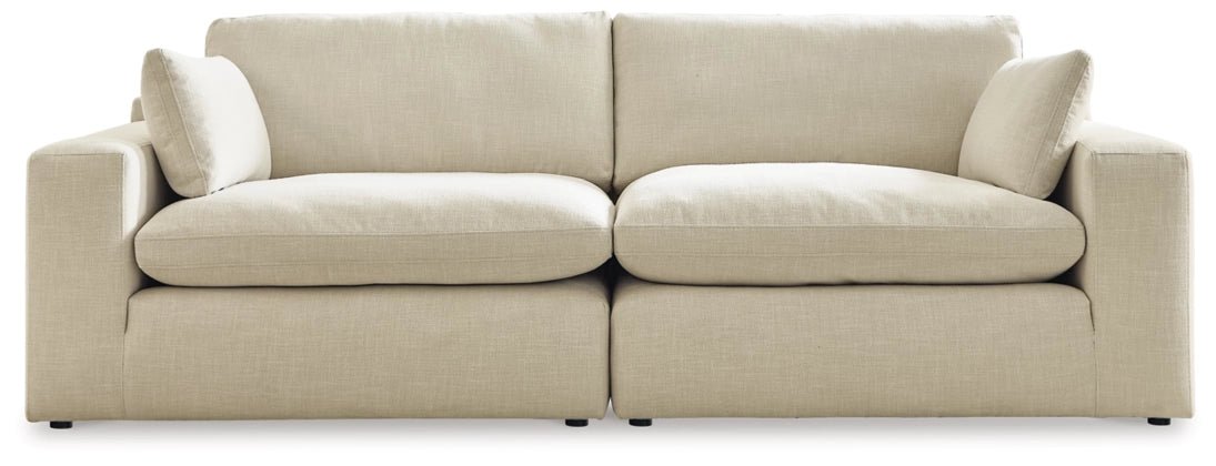 Elyza Sectional - Select Living Furniture - Stationary Sectionals - Signature Design by Ashley® -  - 2-Piece Sectional Loveseat -Light Beige - Elyza Sectional -