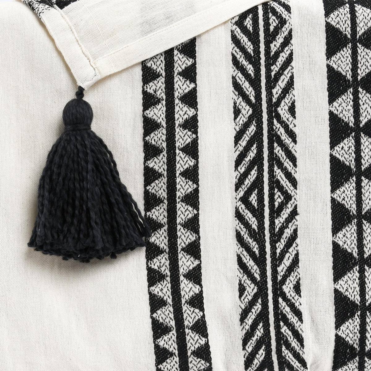 Endora - TC Throw - Black / Ivory - Select Living Furniture - Throws - Villa - V211081 - Endora - TC Throw - Black / Ivory -