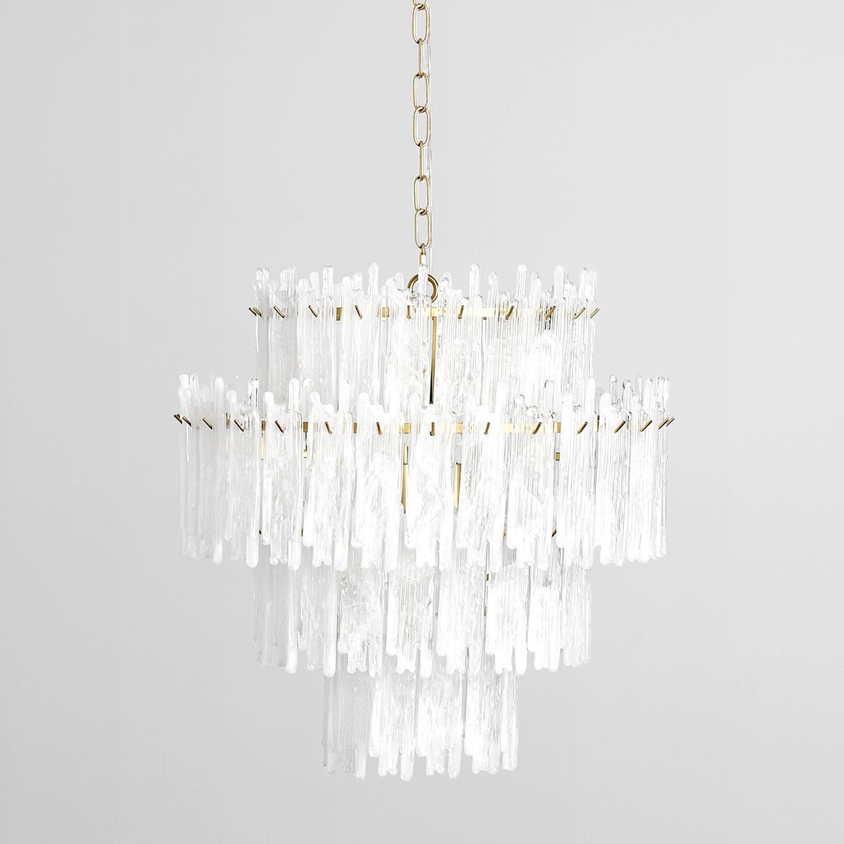 Everly - Chandelier - Clear/White - Select Living Furniture - Chandeliers - Classic Home - 56004250 - Everly - Chandelier - Clear/White -