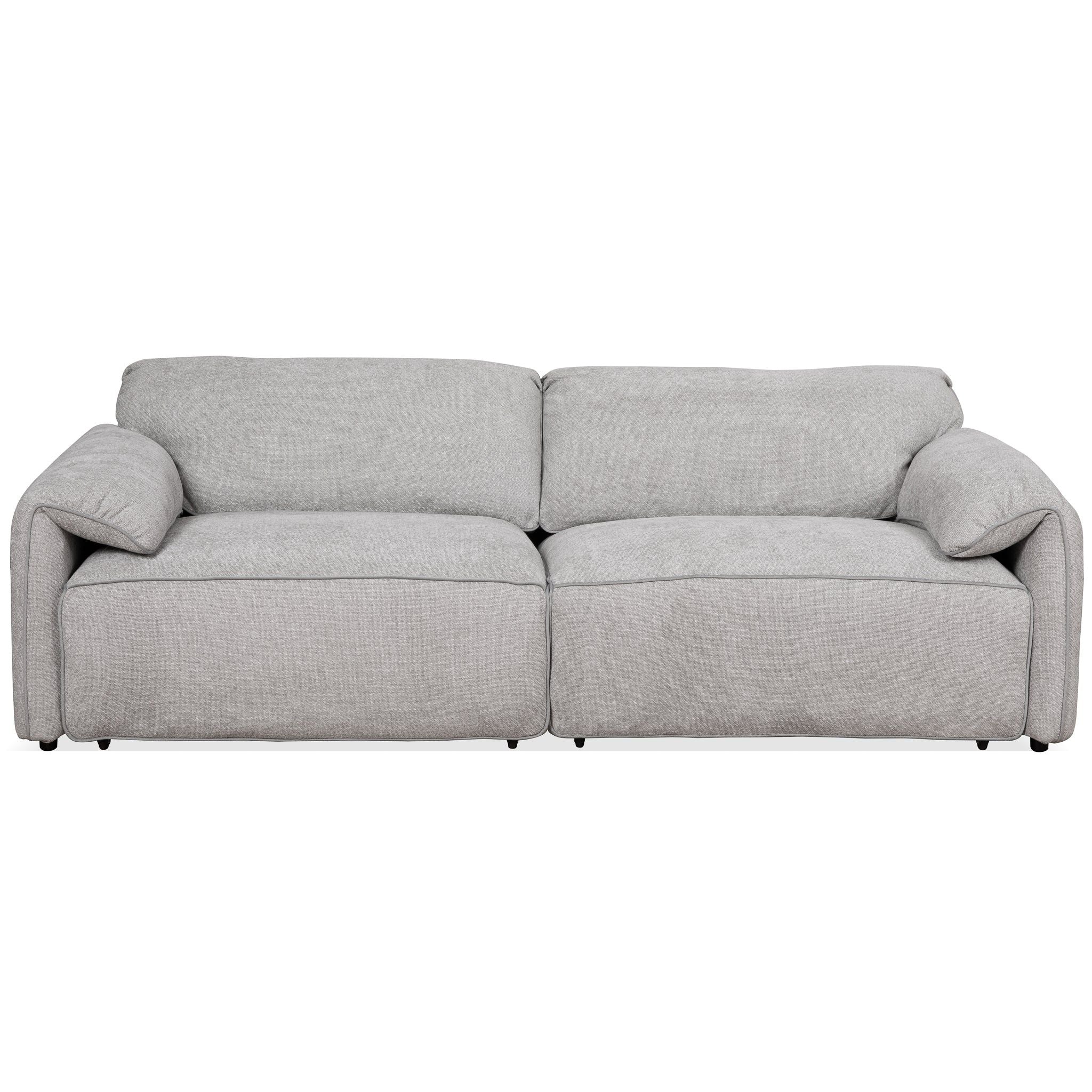 Cleveland - Dual Power Convertible Sofa - Silver