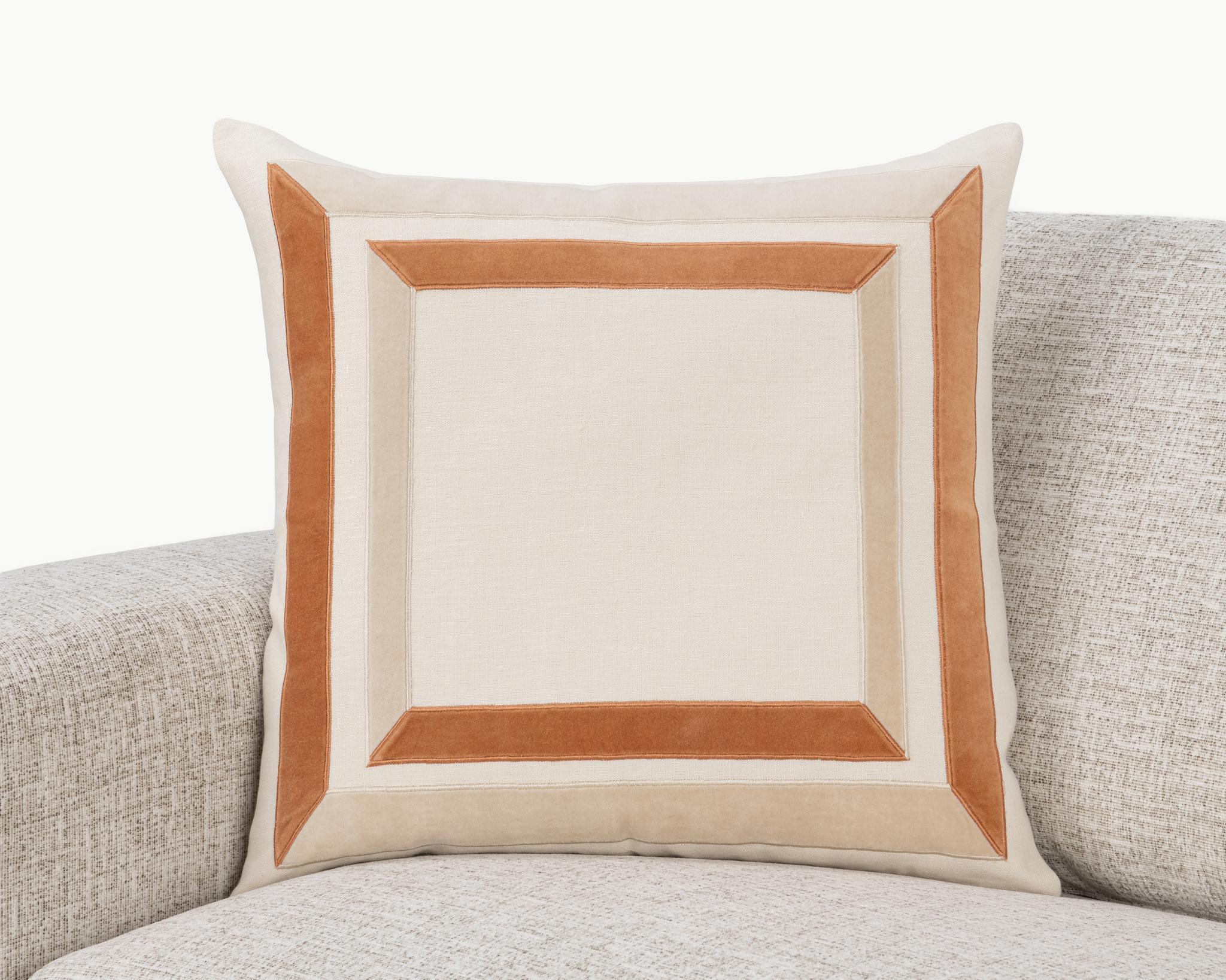 Novel Estate - 22" x 22" NV Maybrook Pillow - Ivory / Natural