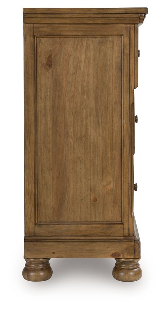 Feddinger - Dresser - Medium Brown - Select Living Furniture - Dressers - Signature Design by Ashley® - PCB779-31 - Feddinger - Dresser - Medium Brown -
