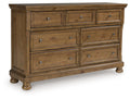 Feddinger - Dresser - Medium Brown - Select Living Furniture - Dressers - Signature Design by Ashley® - PCB779-31 - Feddinger - Dresser - Medium Brown -