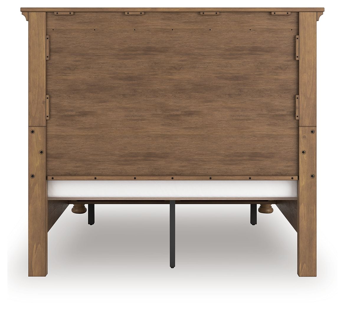 Feddinger - Panel Storage Bed - Select Living Furniture - Storage Beds - Signature Design by Ashley® - PCB779B11 - Light Brown -Queen - Feddinger - Panel Storage Bed -