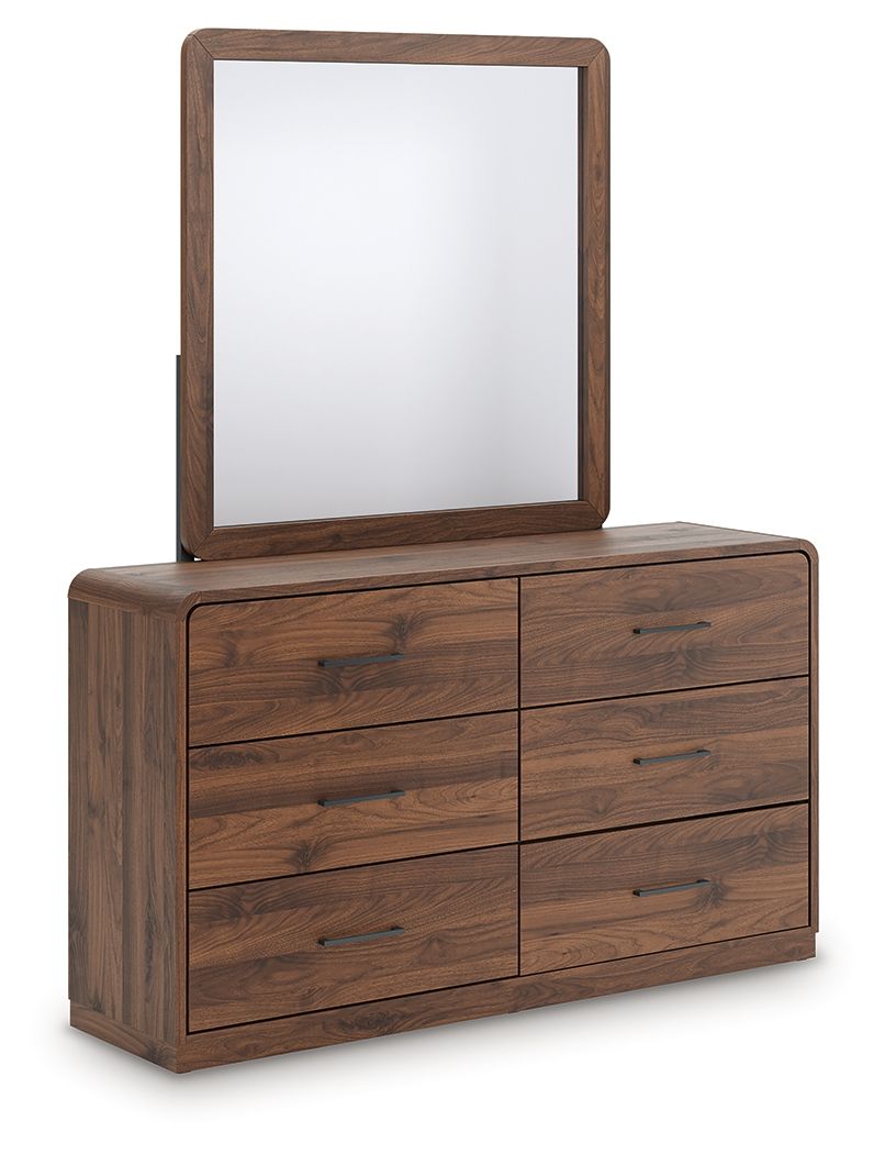 Fortlorn - Dresser - Select Living Furniture - Dressers - Signature Design by Ashley® - PCB386B1 - Dark Brown -Dresser & Mirror - Fortlorn - Dresser -
