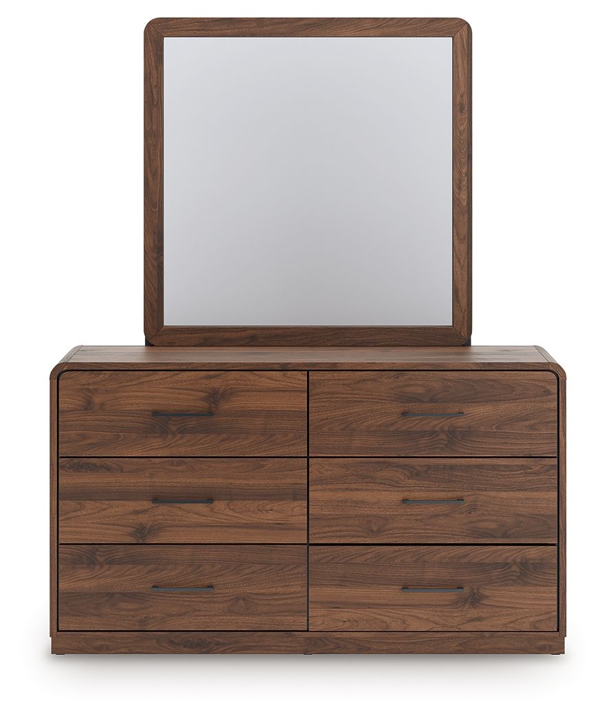 Fortlorn - Dresser - Select Living Furniture - Dressers - Signature Design by Ashley® - PCB386B1 - Dark Brown -Dresser & Mirror - Fortlorn - Dresser -