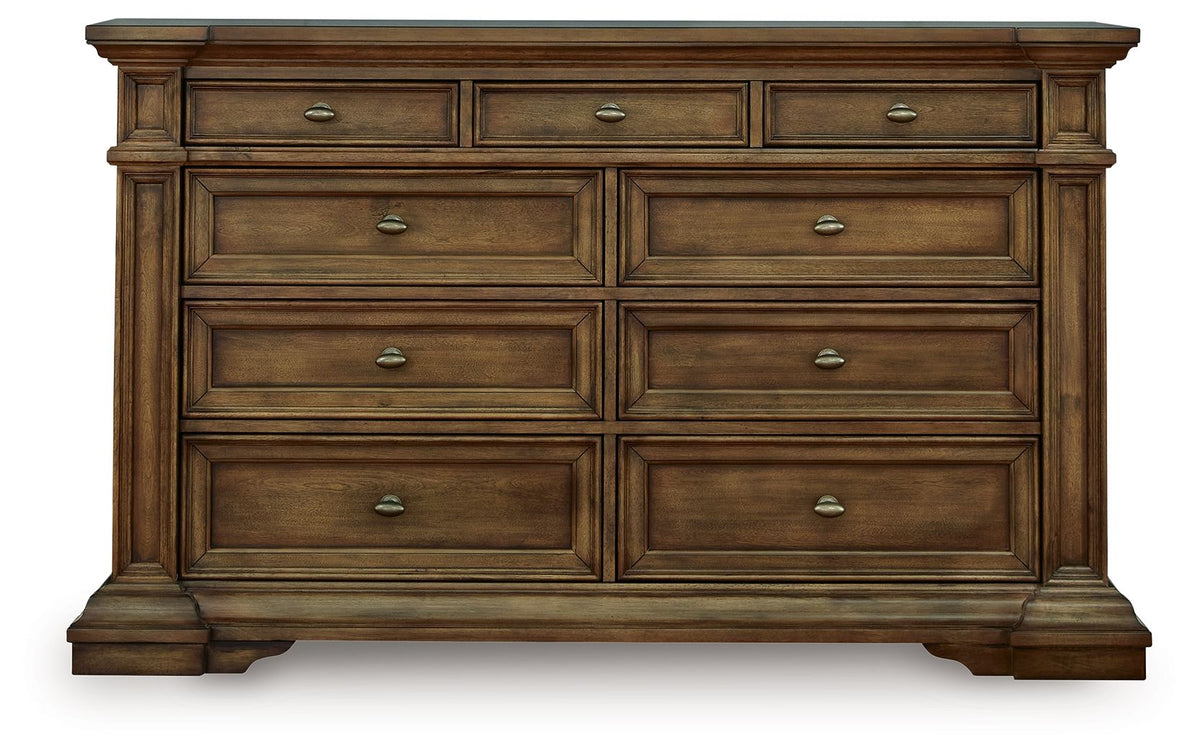 Frantanna - Dresser - Select Living Furniture - Dressers - Signature Design by Ashley® - PCB949B1 - Dark Brown -Dresser & Mirror - Frantanna - Dresser -