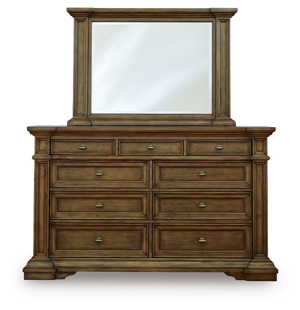 Frantanna - Dresser - Select Living Furniture - Dressers - Signature Design by Ashley® - PCB949B1 - Dark Brown -Dresser & Mirror - Frantanna - Dresser -