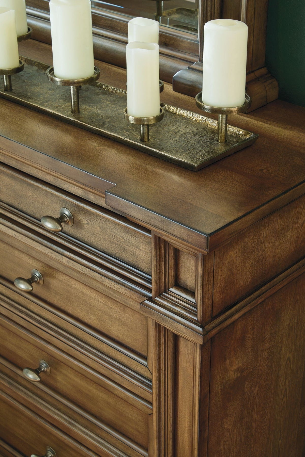 Frantanna - Dresser - Select Living Furniture - Dressers - Signature Design by Ashley® - PCB949B1 - Dark Brown -Dresser & Mirror - Frantanna - Dresser -