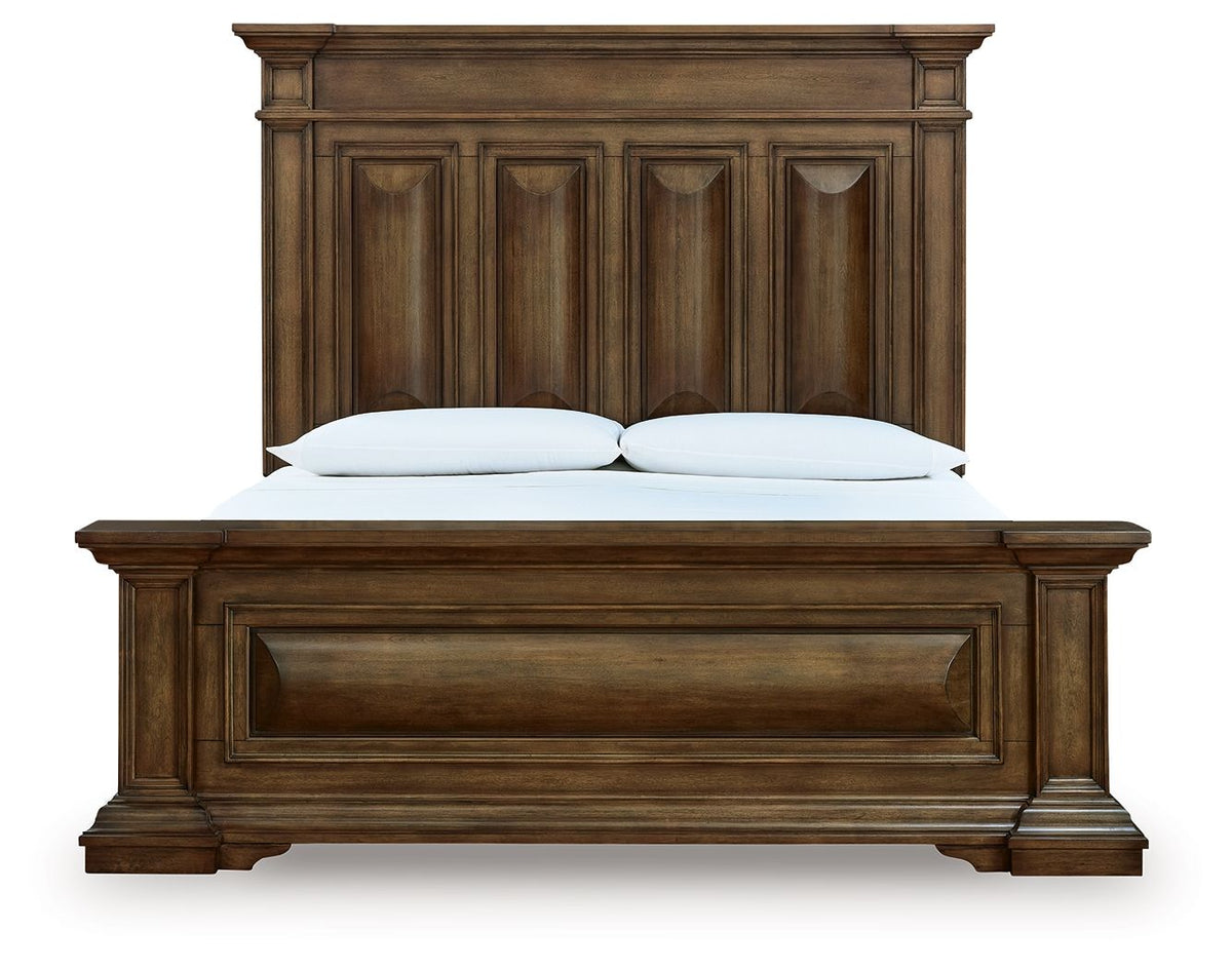 Frantanna - Panel Bed - Select Living Furniture - Panel Beds - Signature Design by Ashley® - PCB949B7 - Dark Brown -Panel Beds - California King - Frantanna - Panel Bed -