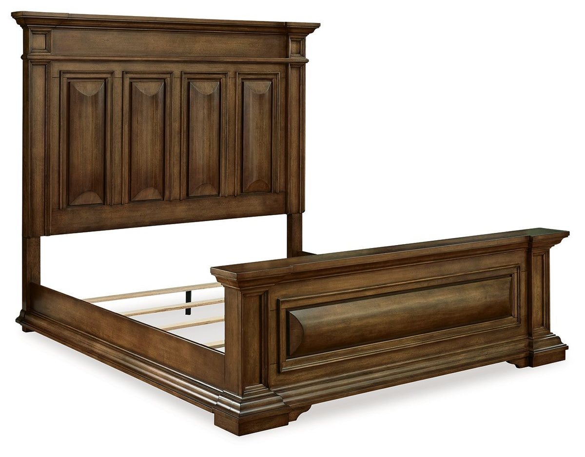Frantanna - Panel Bed - Select Living Furniture - Panel Beds - Signature Design by Ashley® - PCB949B7 - Dark Brown -Panel Beds - California King - Frantanna - Panel Bed -