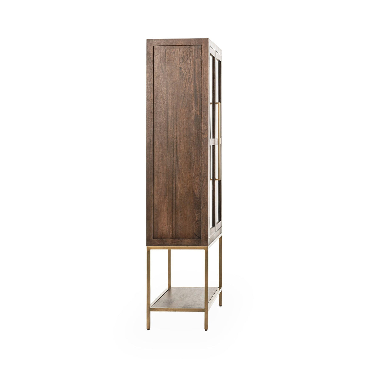 Freemont - Solid Wood Tall Cabinet - Kona Brown - Select Living Furniture - Display Cabinets - Classic Home - 52011001 - Freemont - Solid Wood Tall Cabinet - Kona Brown -