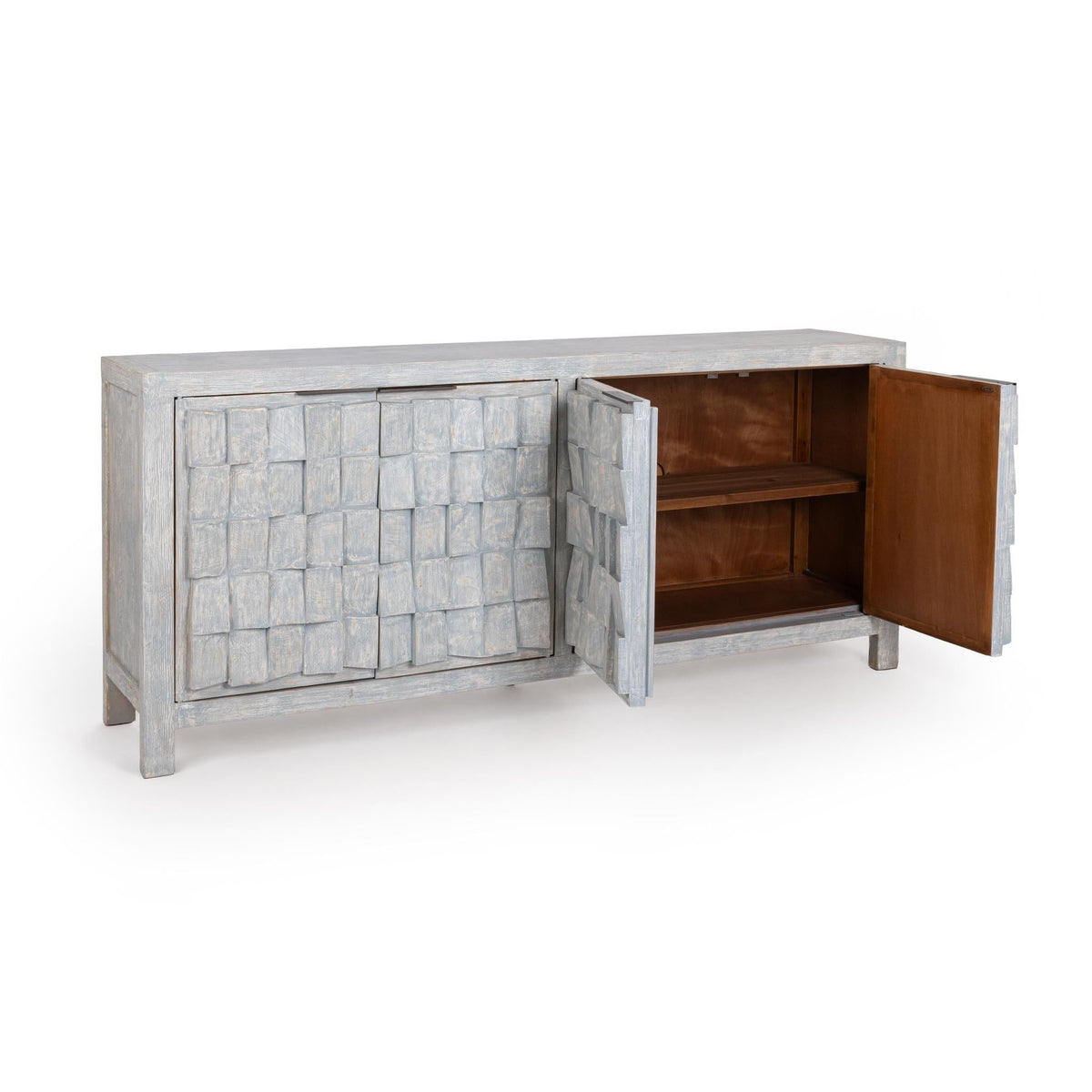 Gama - 4 Door Cabinet - Select Living Furniture - Buffets - Classic Home - 52004729 - Light Blue - Gama - 4 Door Cabinet -