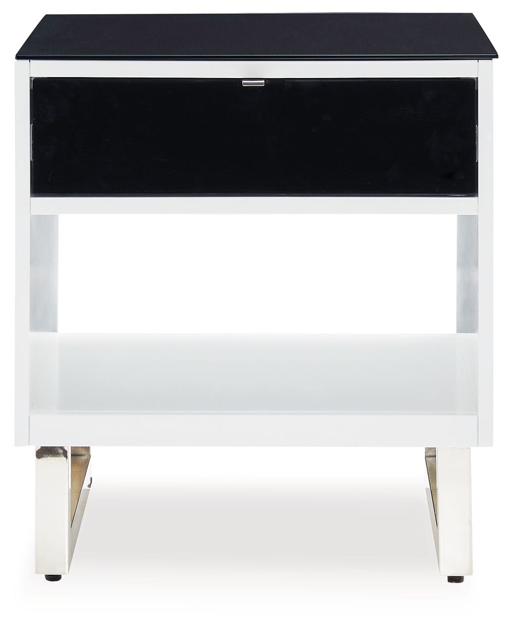 Gardoni - Rectangular End Table - White / Black - Select Living Furniture - End Tables - Signature Design by Ashley® - T756-3 - Gardoni - Rectangular End Table - White / Black -