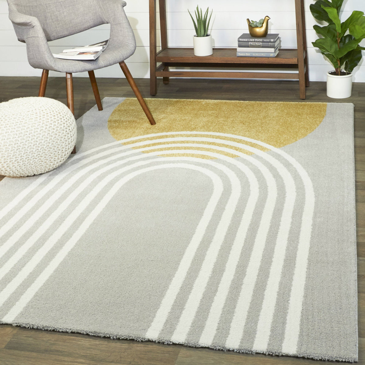 Gateway - Modern Arch Rug - Select Living Furniture - Rugs - Balta Rugs -  - 5' 3" x 7' -Rust 60891 159 - Gateway - Modern Arch Rug -