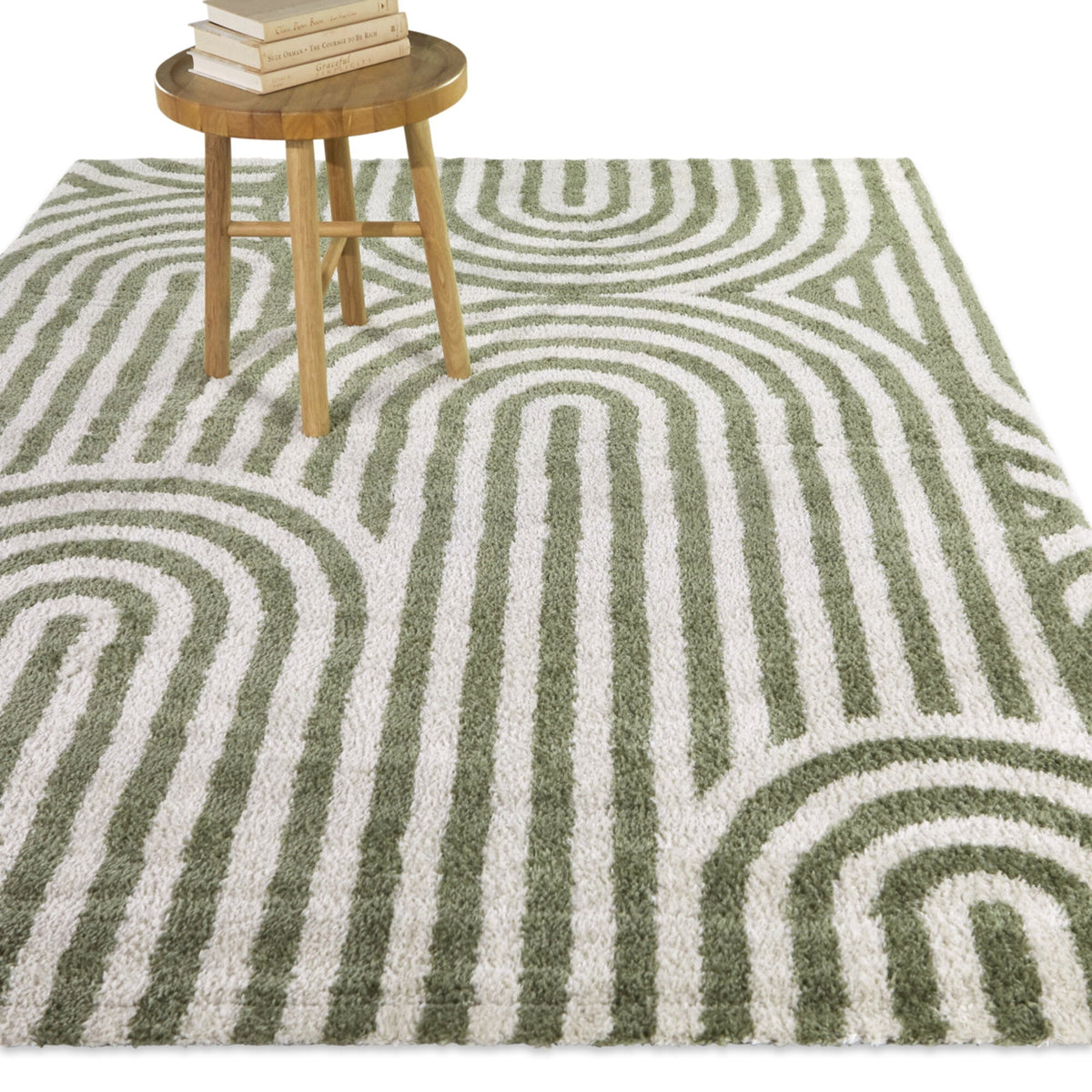 Gerhard - Contemporary Rug - Select Living Furniture - Rugs - Balta Rugs -  - 5' 3" x 7' -Green 67741-641 - Gerhard - Contemporary Rug -