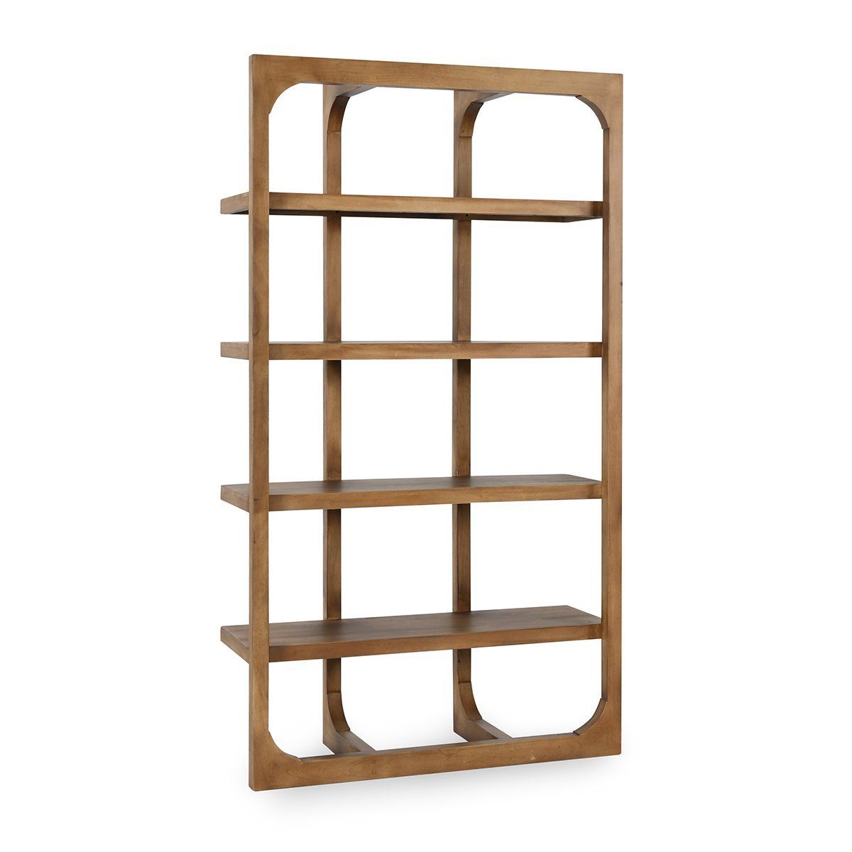 Gordon - Solid Wood Bookcase - Natural - Select Living Furniture - Etageres - Classic Home - 52010787 - Gordon - Solid Wood Bookcase - Natural -