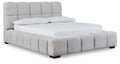 Grendusk - Upholstered Bed - Select Living Furniture - Upholstered Beds - Signature Design by Ashley® - PCB584B3 - Light Gray -California King - Grendusk - Upholstered Bed -