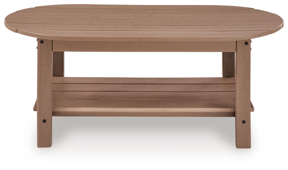 Grover Beach - Oval Table - Select Living Furniture - Coffee Tables - Signature Design by Ashley® - PCP422-706 - Light Brown -End Tables - Grover Beach - Oval Table -