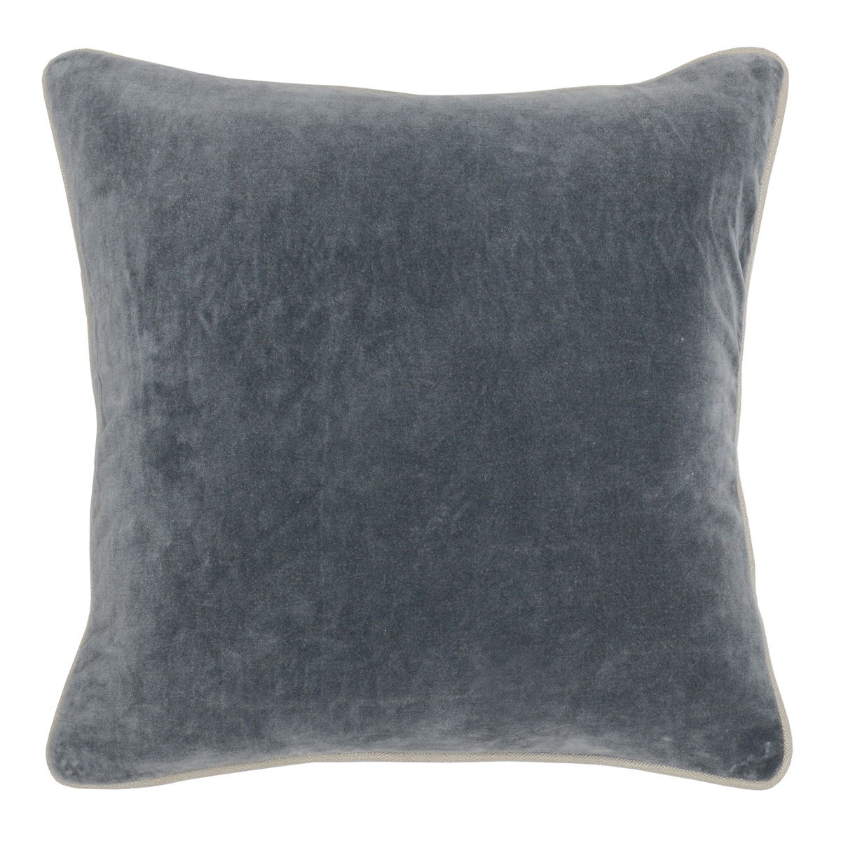 Heirloom Velvet - SLD Pillow - Stone Gray - Select Living Furniture - Accent Pillows - Villa - V150761 - Stone Gray -18" x 18" - Heirloom Velvet - SLD Pillow - Stone Gray -