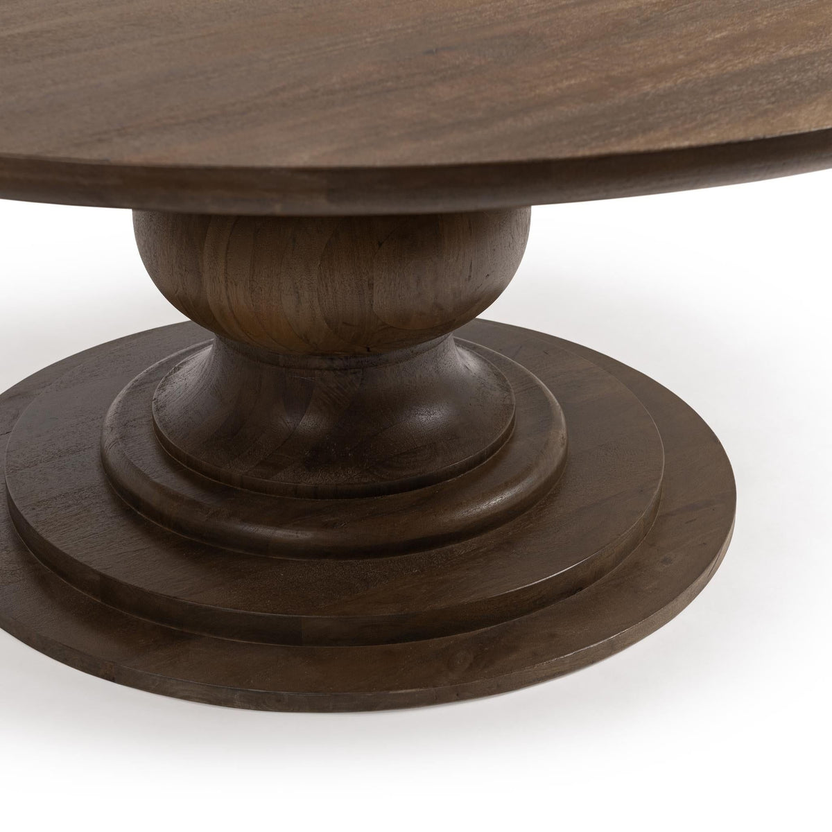 Hera - Round Dining Table - Select Living Furniture - Dining Tables - Classic Home - 51011920 - Pecan Brown -60"W x 60"D x 30"H - Hera - Round Dining Table -