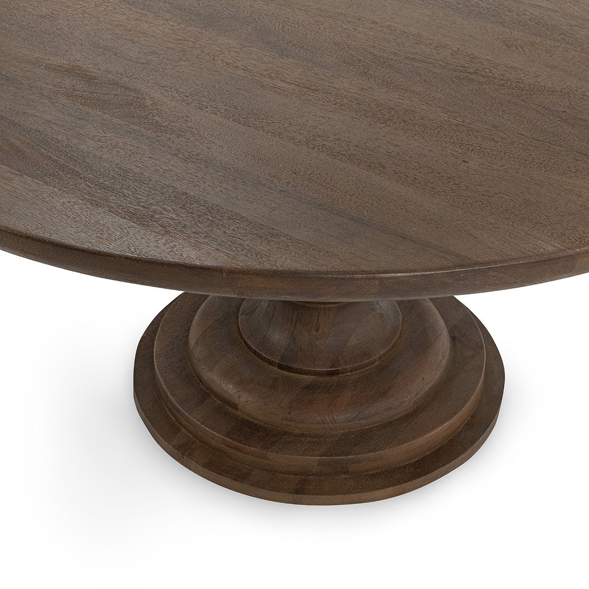 Hera - Round Dining Table - Select Living Furniture - Dining Tables - Classic Home - 51011920 - Pecan Brown -60"W x 60"D x 30"H - Hera - Round Dining Table -