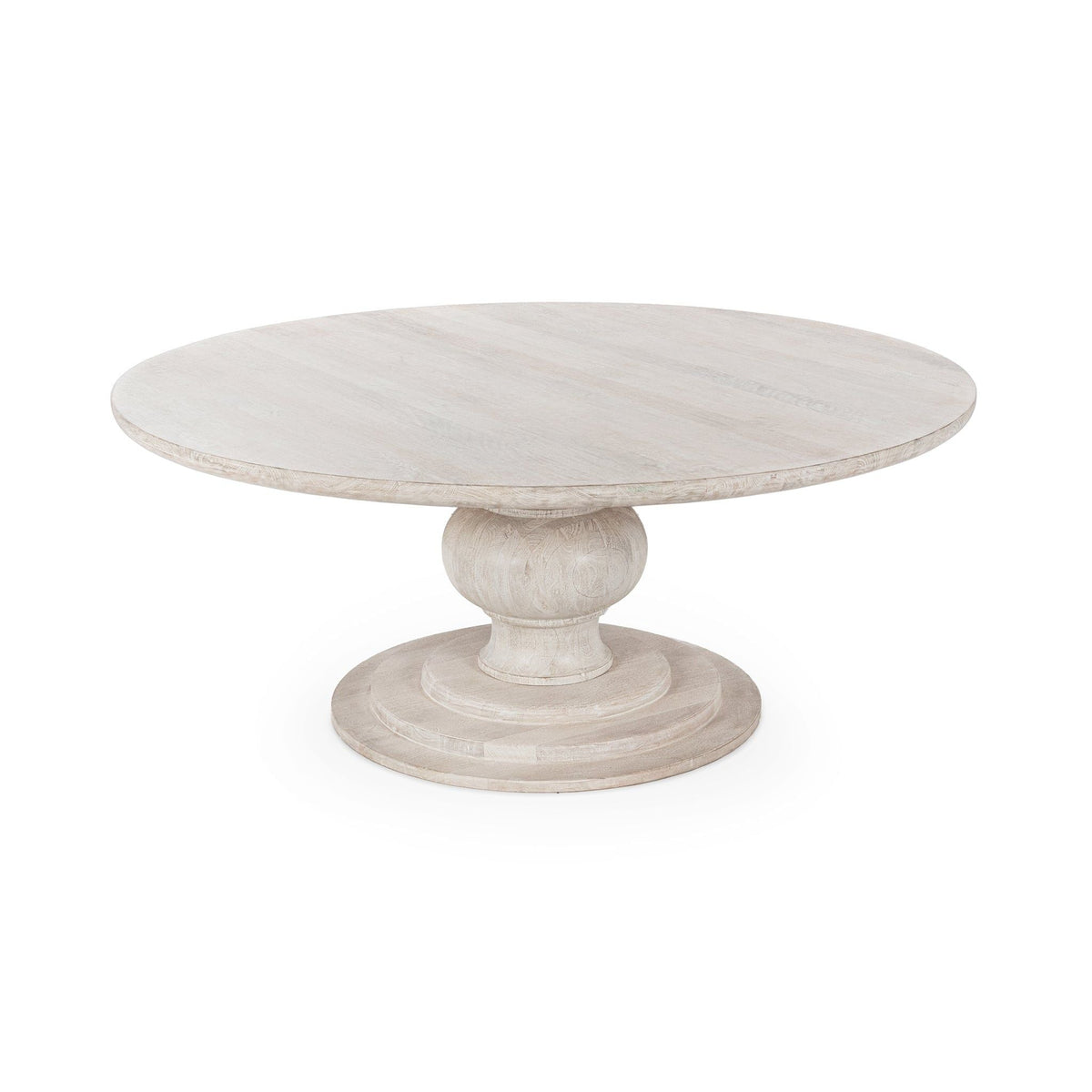 Hera - Round Dining Table - Select Living Furniture - Dining Tables - Classic Home - 51011920 - Pecan Brown -60"W x 60"D x 30"H - Hera - Round Dining Table -