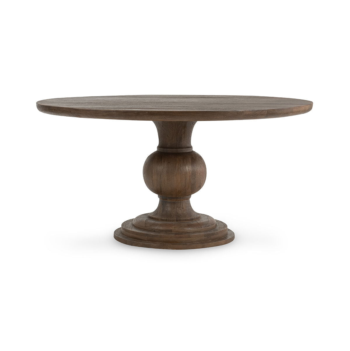 Hera - Round Dining Table - Select Living Furniture - Dining Tables - Classic Home - 51011920 - Pecan Brown -60"W x 60"D x 30"H - Hera - Round Dining Table -