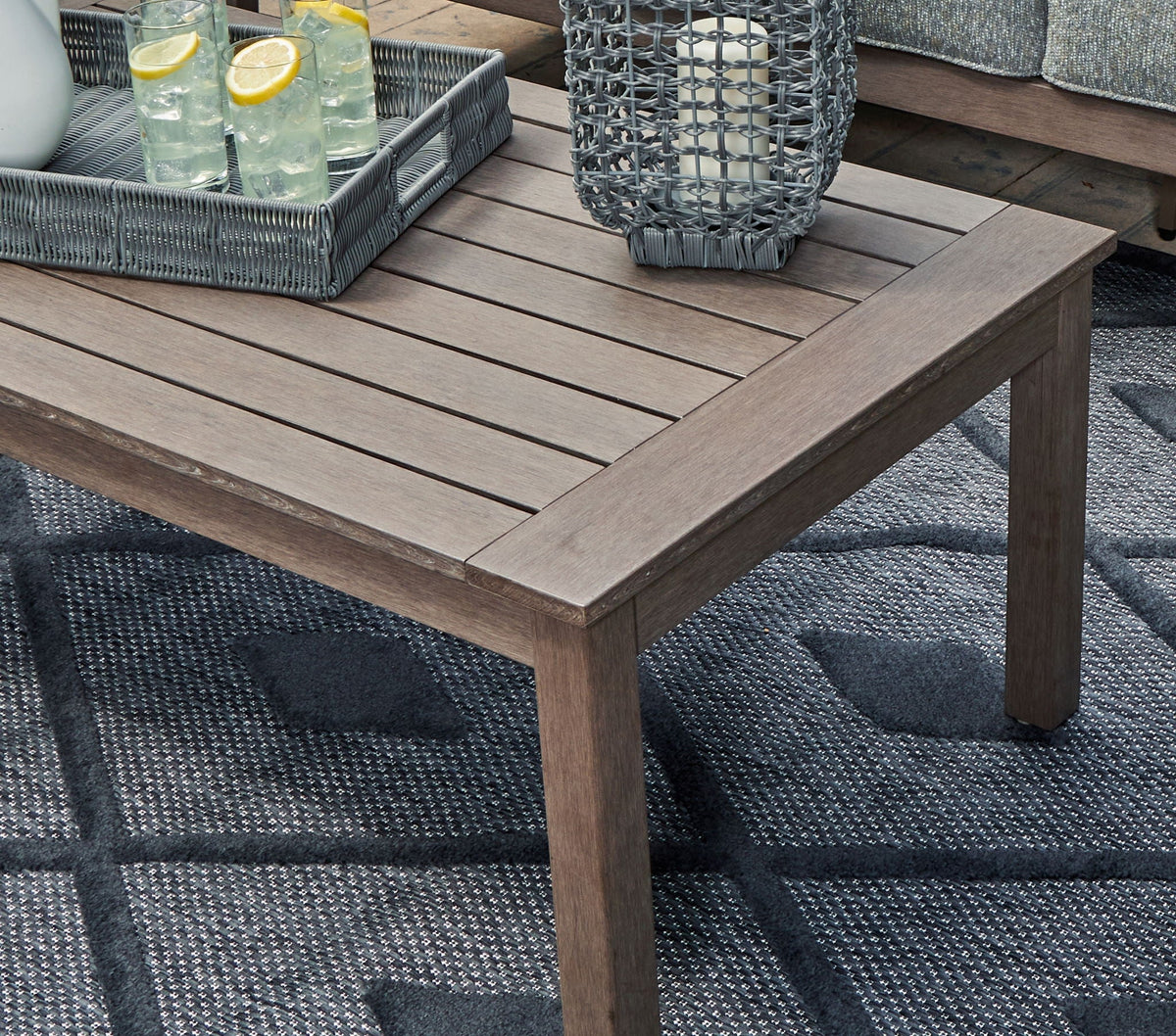 Hillside Barn - Rectangular Cocktail Table - Brown - Select Living Furniture - Coffee Tables - Signature Design by Ashley® - P564-701 - Hillside Barn - Rectangular Cocktail Table - Brown -