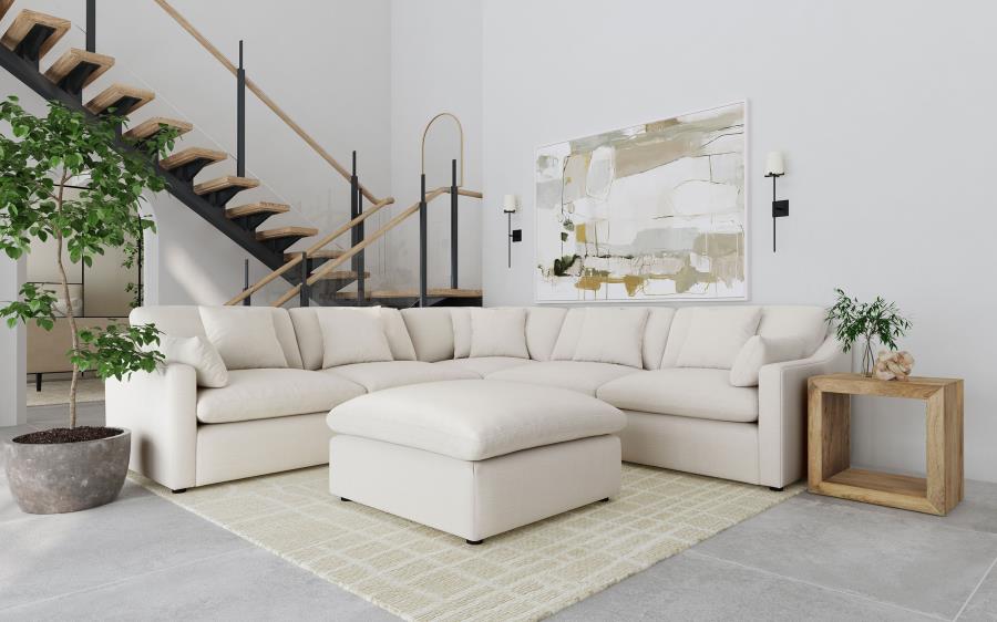 Hobson Sectional - Select Living Furniture - Select Living Furniture -  - Ivory - lifestyle -