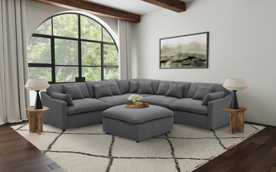 Hobson Sectional - Select Living Furniture - Select Living Furniture -  - Charcoal - Hobson Sectional -