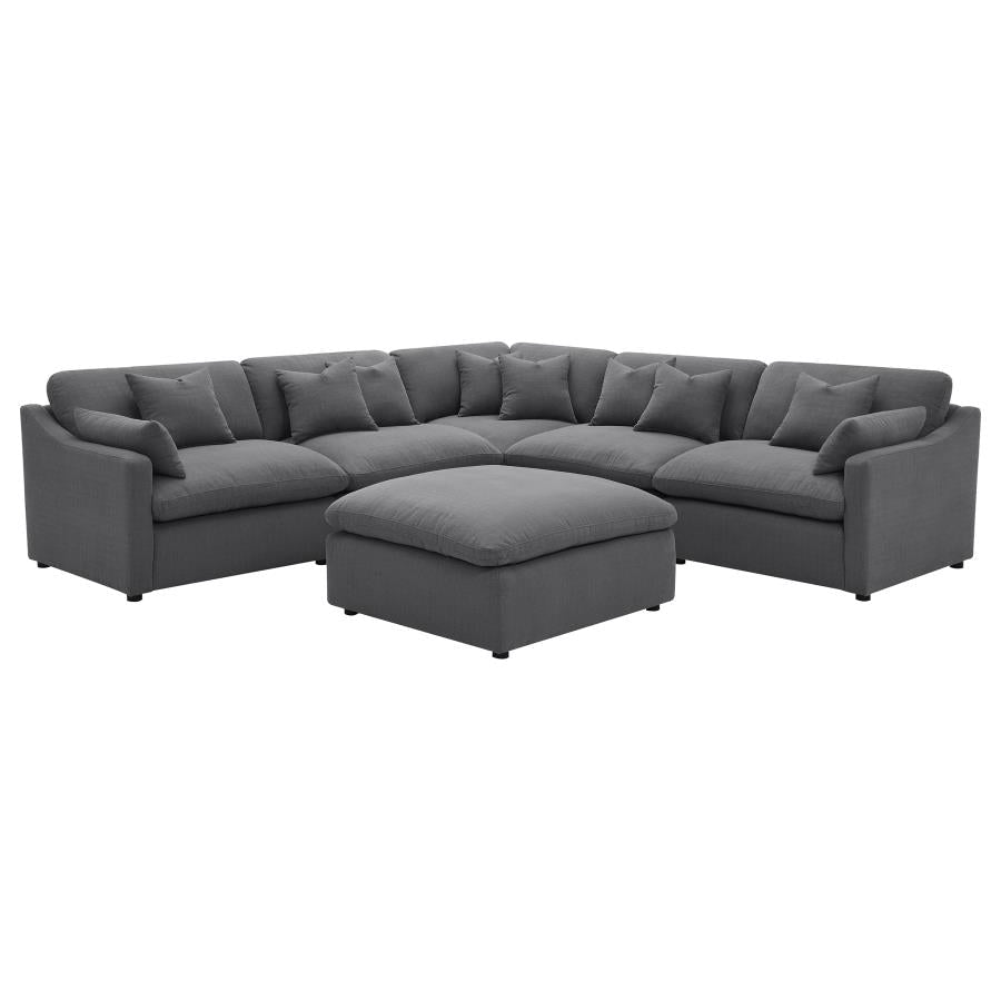 Hobson Sectional - Select Living Furniture - Select Living Furniture -  - Charcoal - Hobson Sectional -