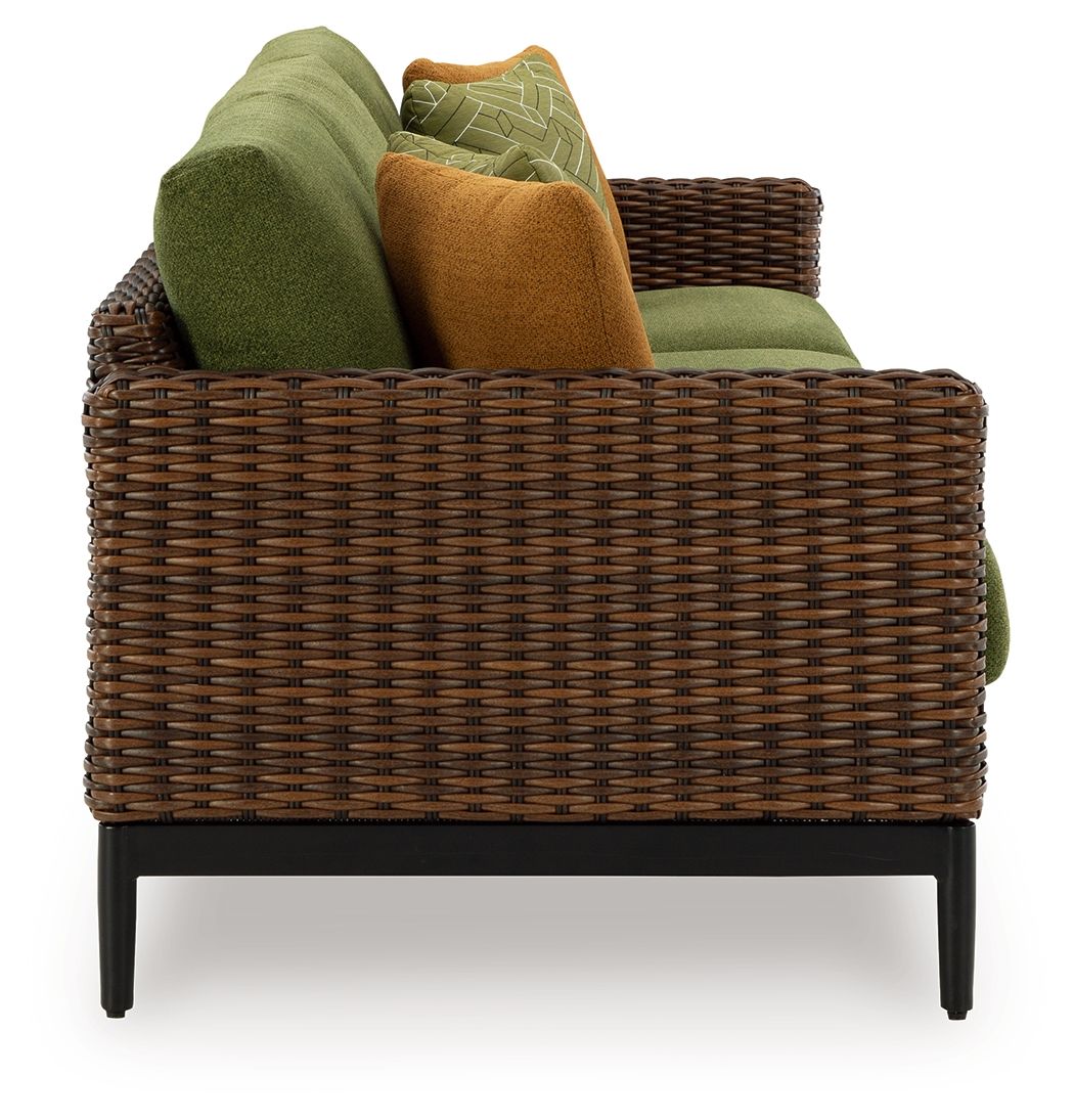 Horizon Hall - Sofa With Cushion - Brown / Green - Select Living Furniture - Sofas - Signature Design by Ashley® - P572-838 - Horizon Hall - Sofa With Cushion - Brown / Green -