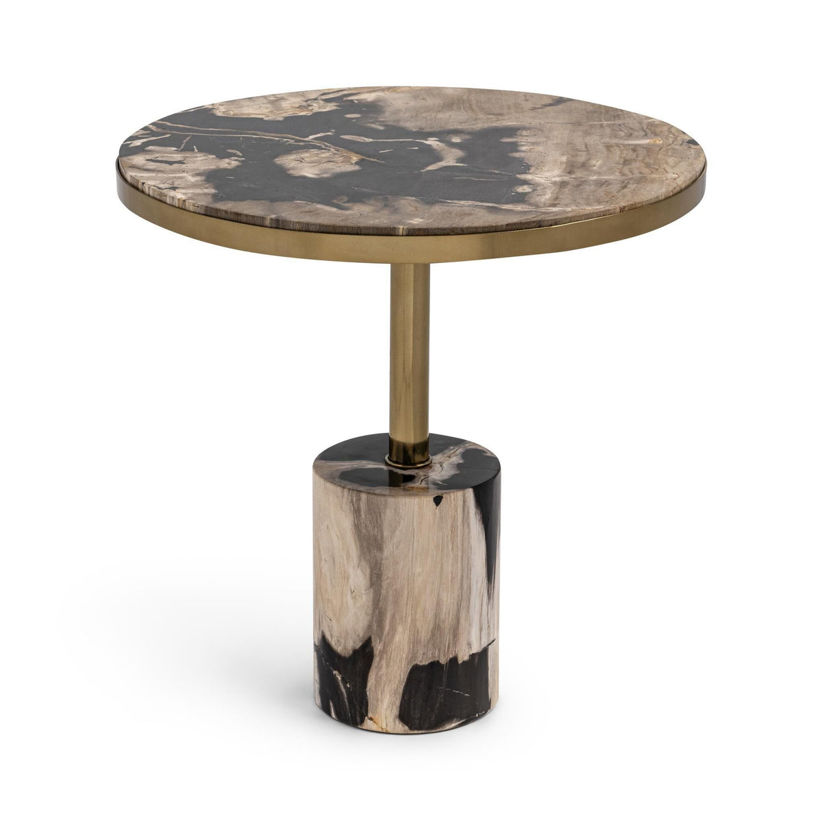 Jordyn - Round Accent Table - Select Living Furniture - Accent Tables - Classic Home - 51020031 - Molten Husk -17.72"W x 17.72"D x 17.72"H - Jordyn - Round Accent Table -