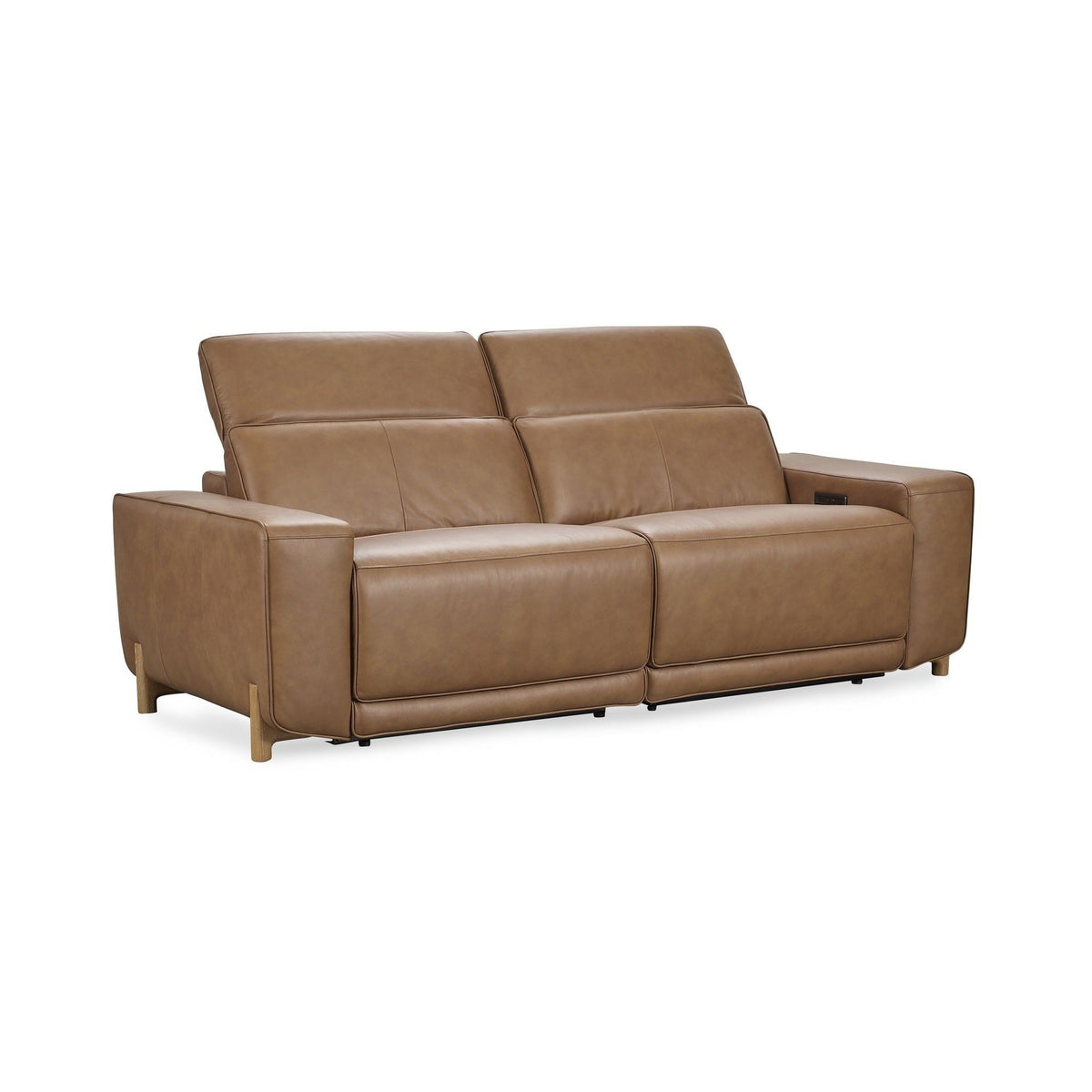 Kadon - Leather Power Recliner Sofa - Tan - Select Living Furniture - Reclining Sofas - Classic Home - 2222SF11 - Kadon - Leather Power Recliner Sofa - Tan -