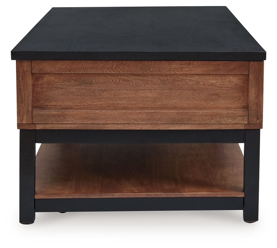 Kallari - Lift Top Cocktail Table - Warm Brown / Black - Select Living Furniture - Cocktail Tables - Signature Design by Ashley® - T737-9 - Kallari - Lift Top Cocktail Table - Warm Brown / Black -