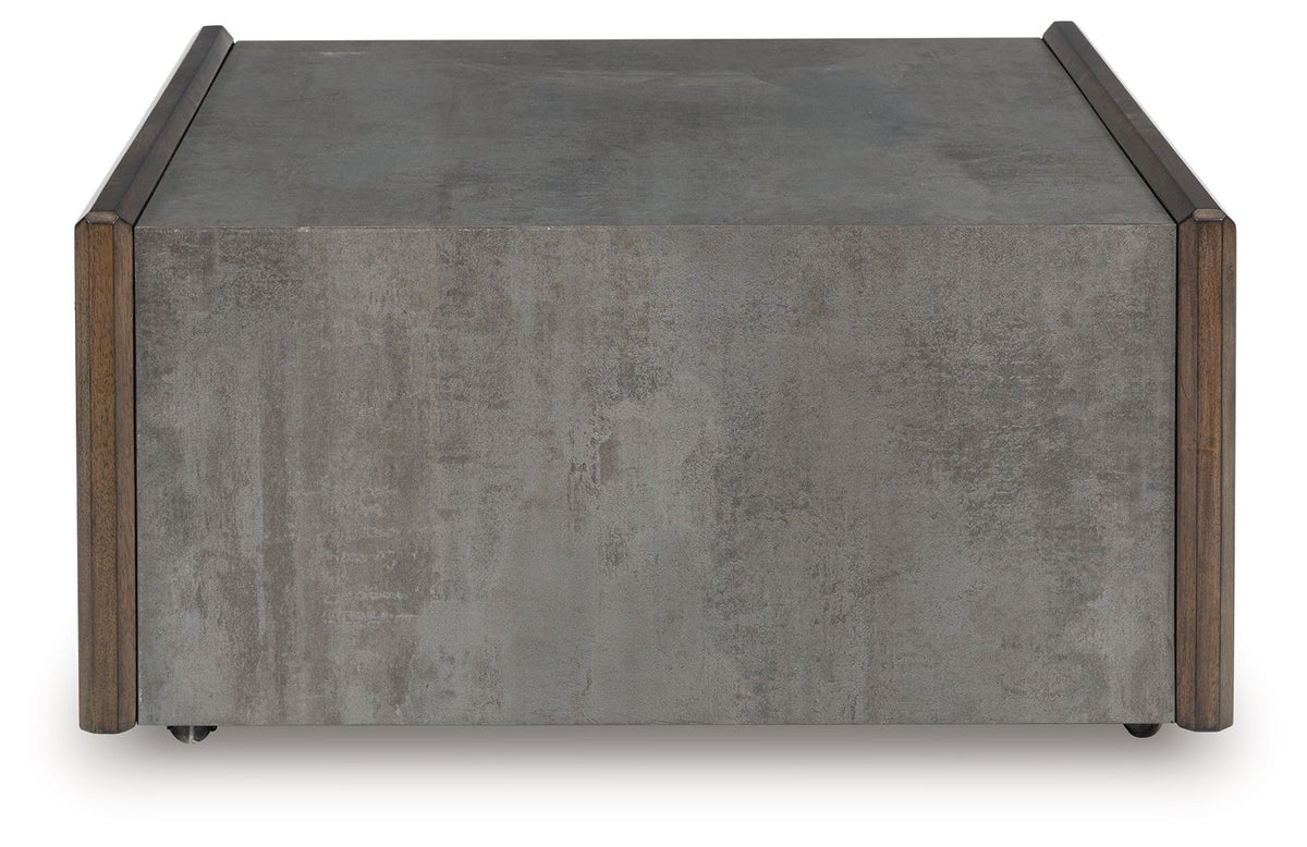Kallenny - Square Cocktail Table - Brown / Gray - Select Living Furniture - Cocktail Tables - Signature Design by Ashley® - T669-8 - Kallenny - Square Cocktail Table - Brown / Gray -