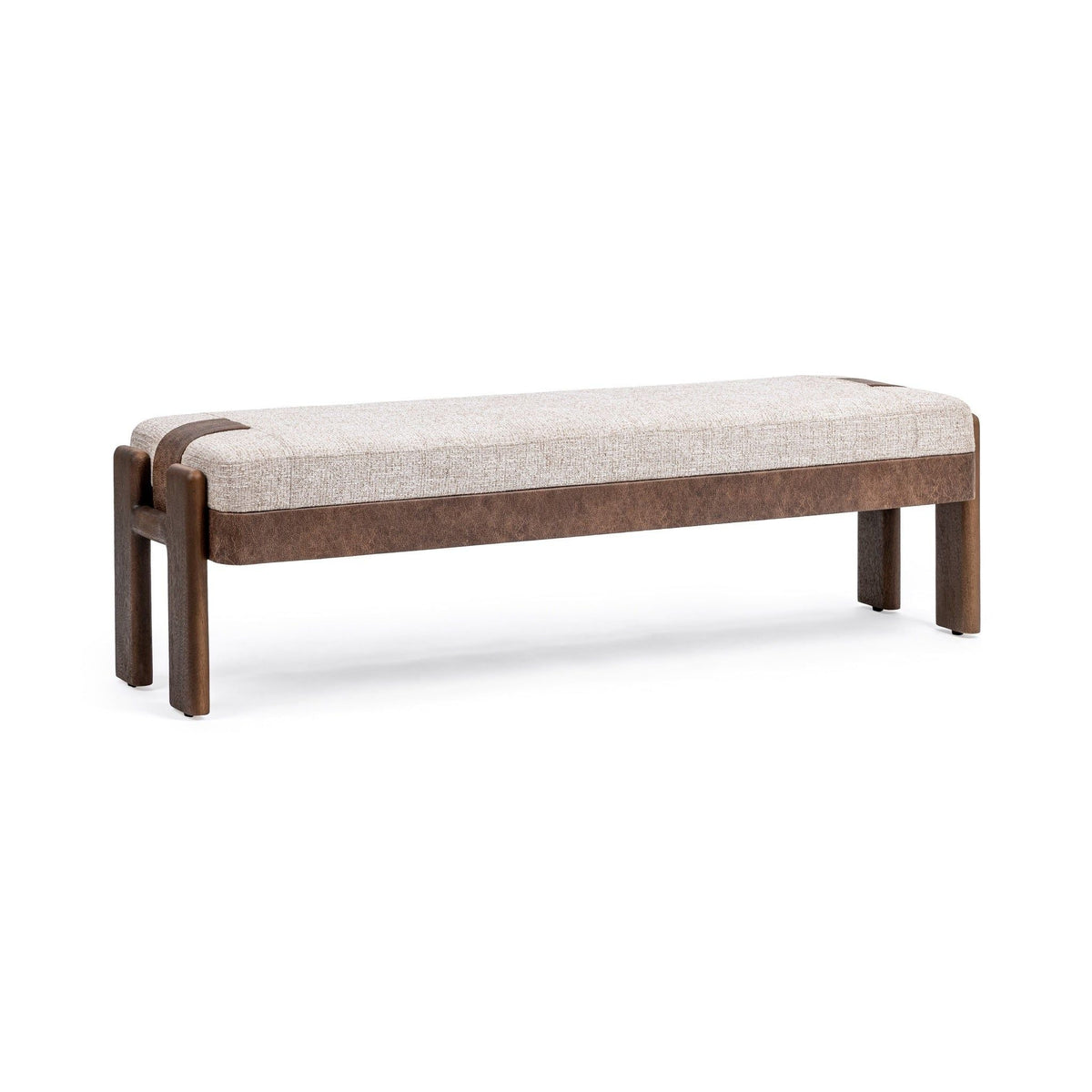 Kava - Accent Bench - Cocoa Latte - Select Living Furniture - Upholstered Benches - Classic Home - 53002146 - Kava - Accent Bench - Cocoa Latte -