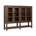 Kharga - 4 Door Cabinet - Natural - Select Living Furniture - Accent Cabinets - Classic Home - 52010987 - Kharga - 4 Door Cabinet - Natural -