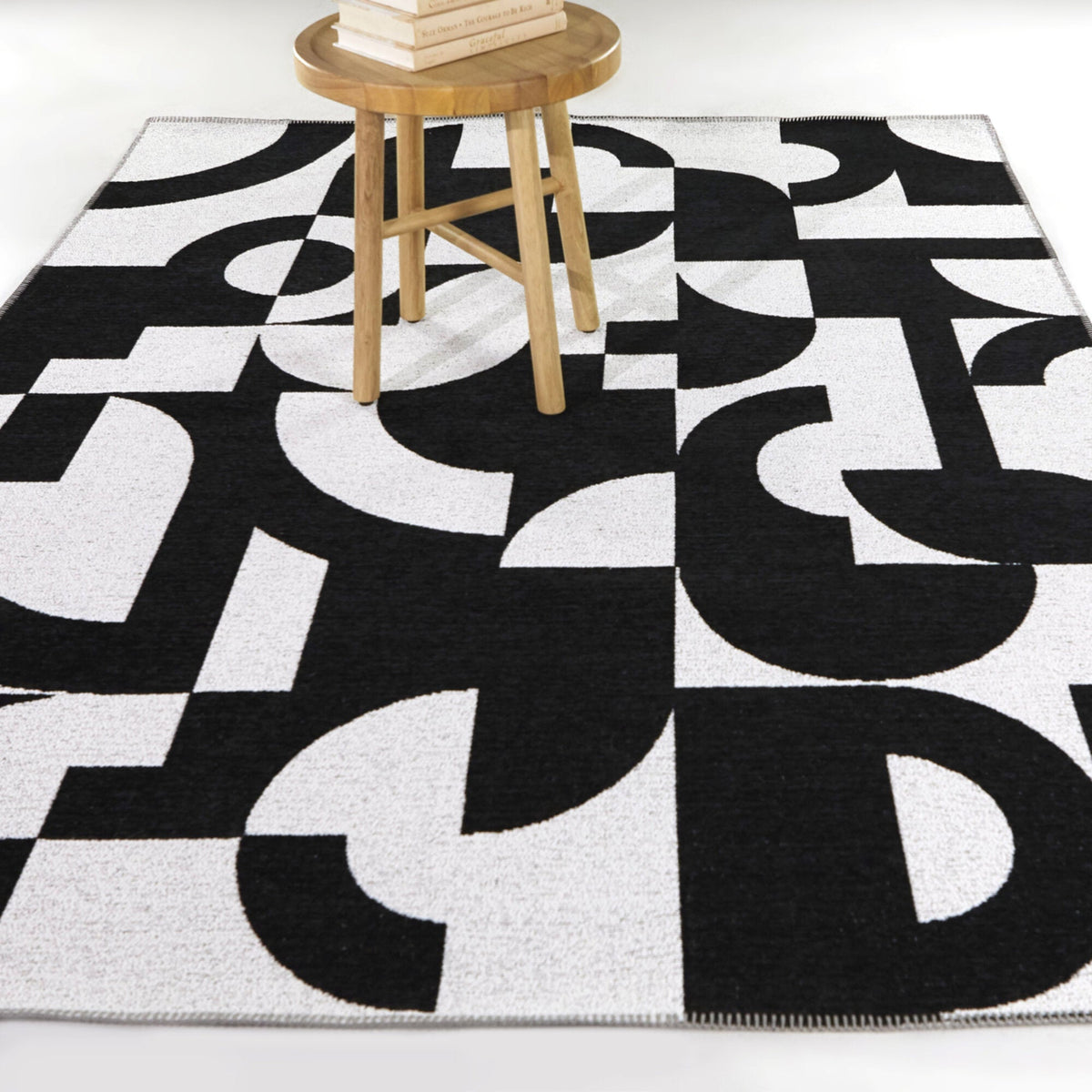 Laetitia - Abstract Modern Rug - Select Living Furniture - Rugs - Balta Rugs -  - 5' 3" x 7' -Charcoal C1535-360 - Laetitia - Abstract Modern Rug -