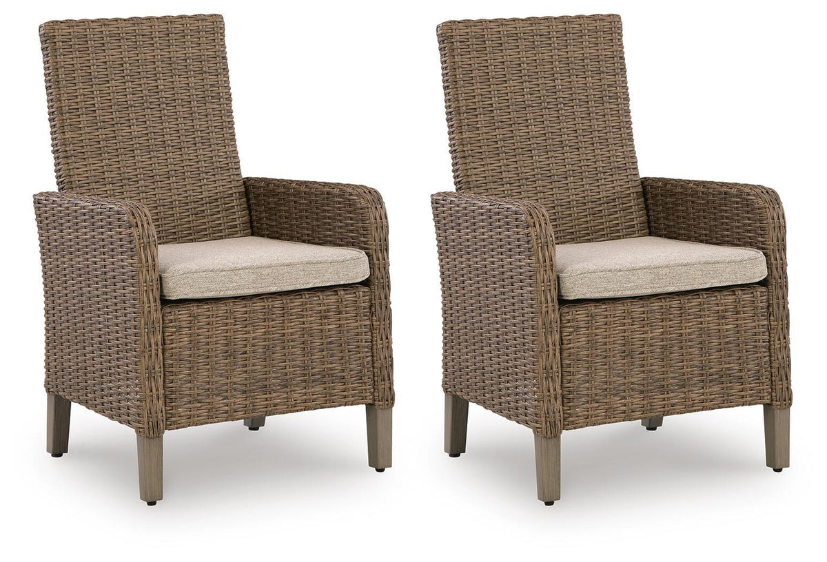 Laguna Heights - Arm Chair With Cushion (Set of 2) - Beige - Select Living Furniture - Chair Sets - Signature Design by Ashley® - PCP790-601A - Laguna Heights - Arm Chair With Cushion (Set of 2) - Beige -