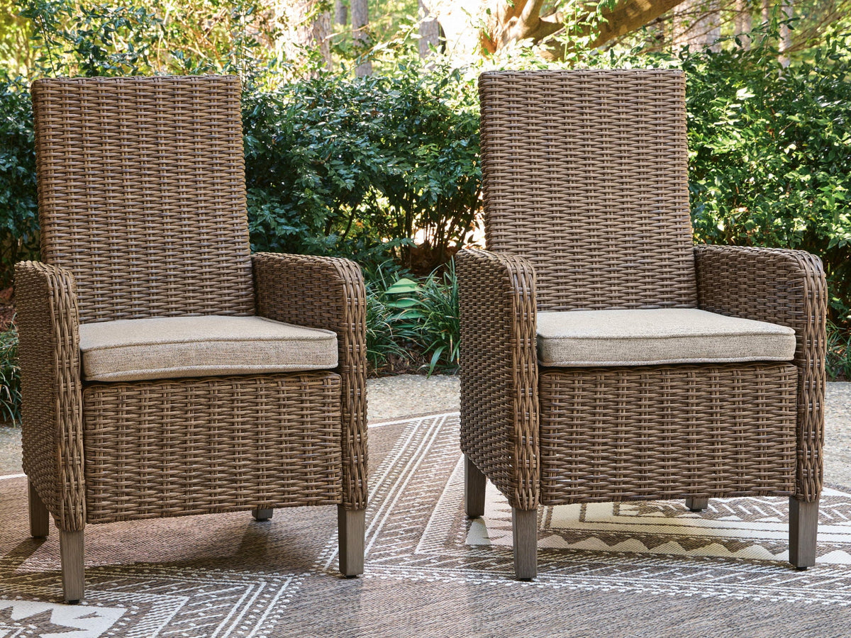 Laguna Heights - Arm Chair With Cushion (Set of 2) - Beige - Select Living Furniture - Chair Sets - Signature Design by Ashley® - PCP790-601A - Laguna Heights - Arm Chair With Cushion (Set of 2) - Beige -