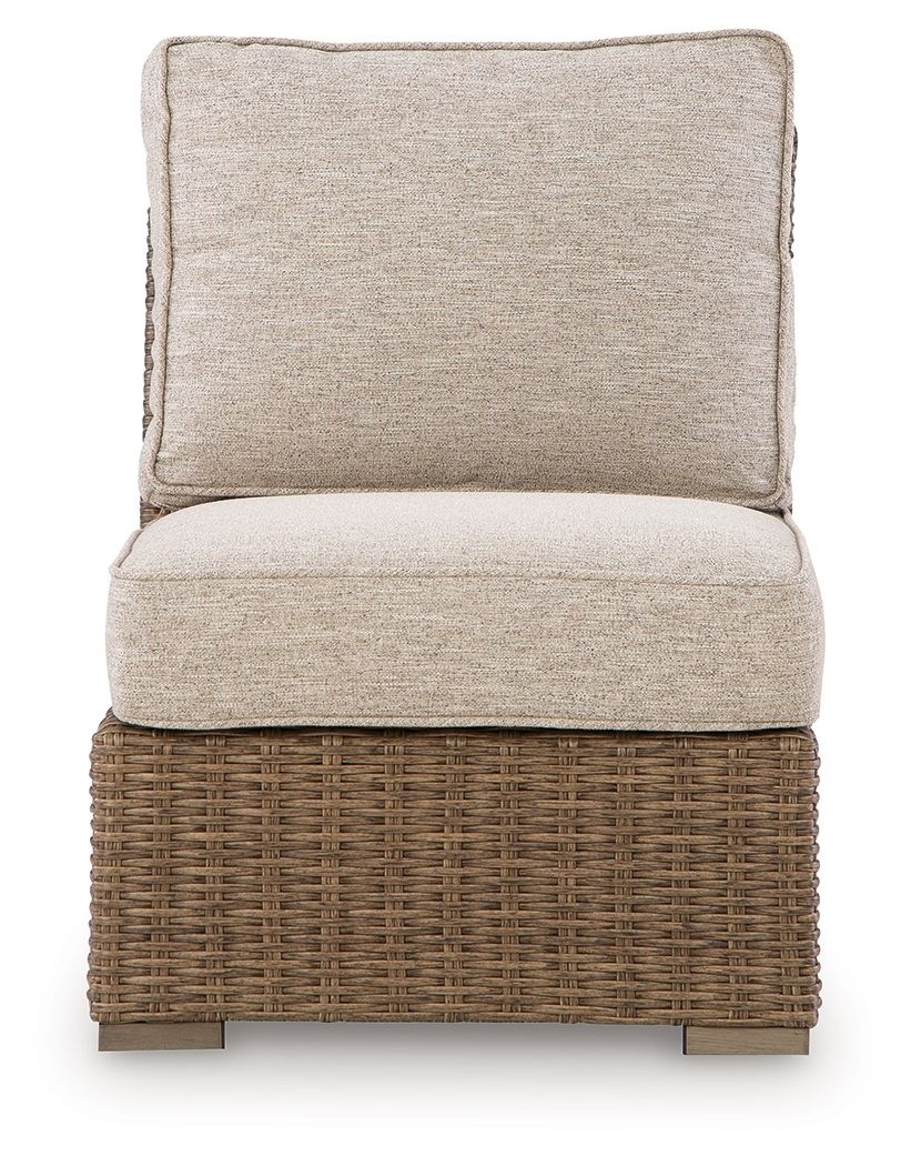 Laguna Heights - Armless Chair With Cushion - Beige - Select Living Furniture - Chairs - Signature Design by Ashley® - PCP790-846 - Laguna Heights - Armless Chair With Cushion - Beige -