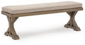 Laguna Heights - Bench With Cushion - Beige - Select Living Furniture - Benches - Signature Design by Ashley® - PCP790-600 - Laguna Heights - Bench With Cushion - Beige -