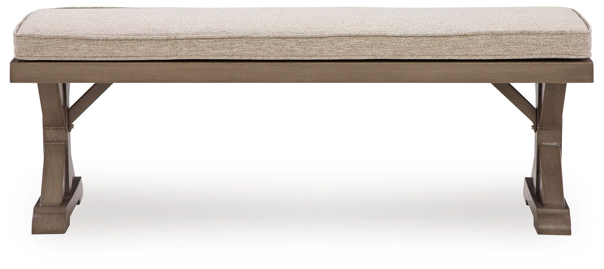 Laguna Heights - Bench With Cushion - Beige - Select Living Furniture - Benches - Signature Design by Ashley® - PCP790-600 - Laguna Heights - Bench With Cushion - Beige -