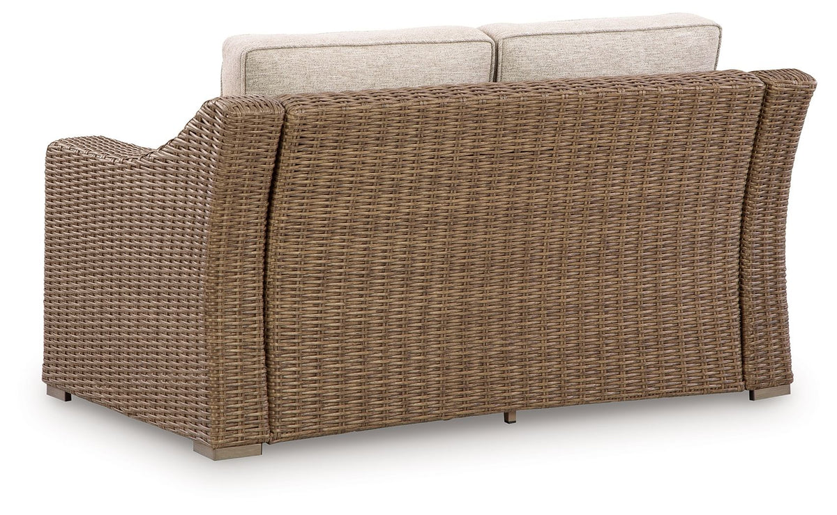Laguna Heights - Loveseat With Cushion - Beige - Select Living Furniture - Loveseats - Signature Design by Ashley® - PCP790-835 - Laguna Heights - Loveseat With Cushion - Beige -