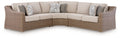 Laguna Heights - Outdoor Sectional - Select Living Furniture - Stationary Sectionals - Signature Design by Ashley® - PCP790P1 - Beige -3 Pc. Sectional - Laguna Heights - Outdoor Sectional -
