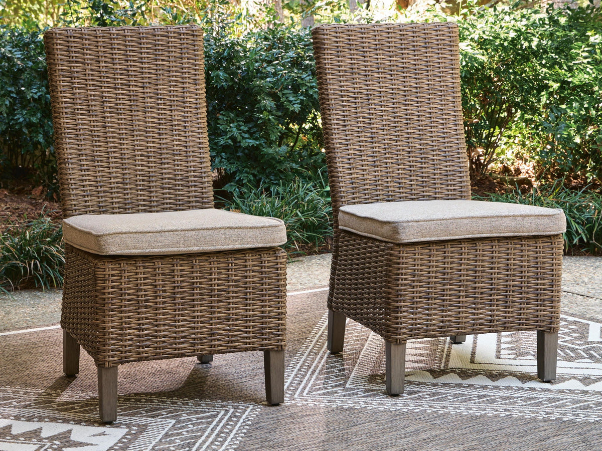 Laguna Heights - Side Chair With Cushion (Set of 2) - Beige - Select Living Furniture - Chair Sets - Signature Design by Ashley® - PCP790-601 - Laguna Heights - Side Chair With Cushion (Set of 2) - Beige -