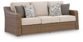 Laguna Heights - Sofa With Cushion - Beige - Select Living Furniture - Sofas - Signature Design by Ashley® - PCP790-838 - Laguna Heights - Sofa With Cushion - Beige -