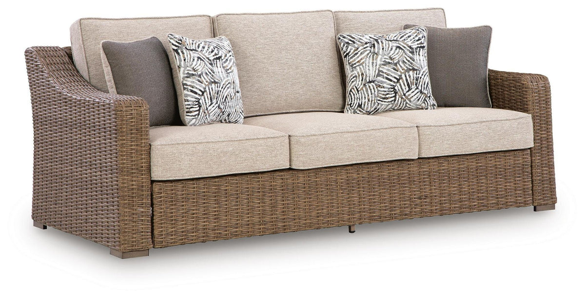 Laguna Heights - Sofa With Cushion - Beige - Select Living Furniture - Sofas - Signature Design by Ashley® - PCP790-838 - Laguna Heights - Sofa With Cushion - Beige -